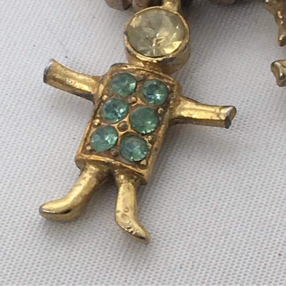 Vintage, 1990’s K.I.S Long Birthstone Brats Necklace, 1 boy, 2 girls - Picture 2 of 6